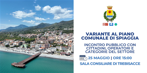 Procedimento di Variazione del Piano Comunale Spiaggia PCS