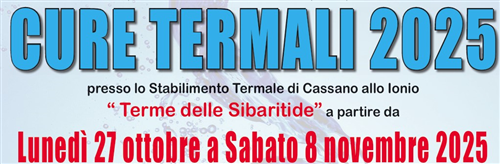 Servizio Trasporto Cure Termali 2025