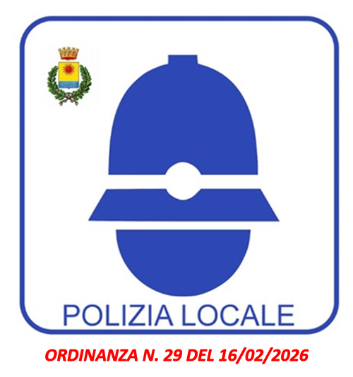 Ordinanza N. 29 DEL 16/02/2026Â Disciplina temporanea della circolazione stradale in occasione della Sfilata di Carnevale 2026 â€“ Martedì 17 febbraio 2026.