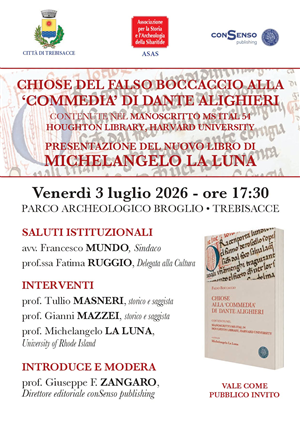 Presentazione del volume "Chiose del Falso Boccaccio alla 'Commedia' di Dante Alighieri"